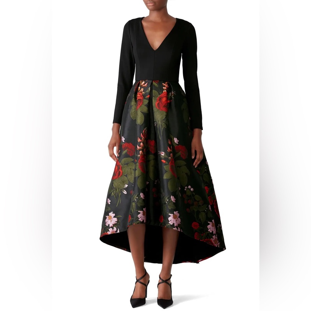 Hutch Size 4 Floral High-Low Dress